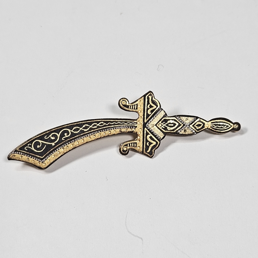 Vintage Dagger Brooch Pin